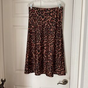 JCrew Leopard NWT Slip Skirt size M